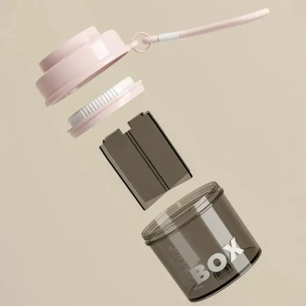 New Portable Sealed Pill Case Rotatable Visual Window Pill Storage Box with Lid Small Travel Pill Dispenser 4