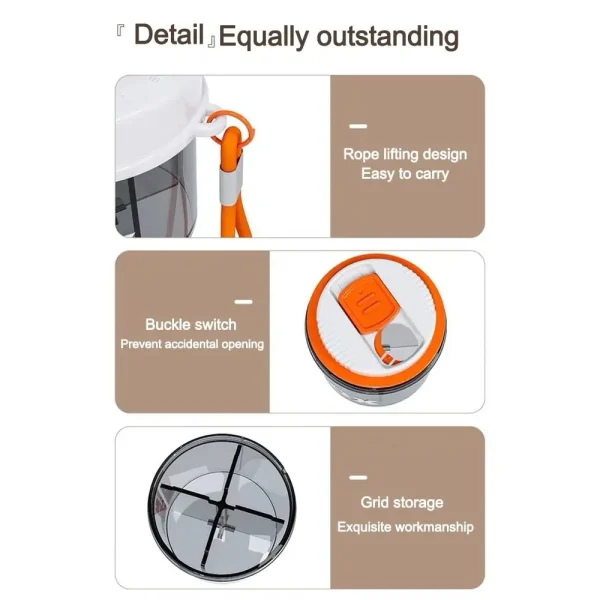 New Portable Sealed Pill Case Rotatable Visual Window Pill Storage Box with Lid Small Travel Pill Dispenser 5