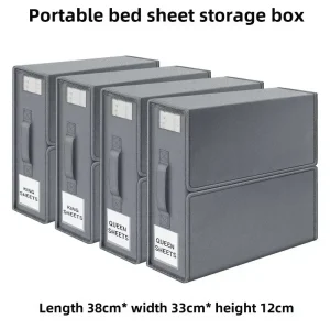 Home storage box, four piece set of bed sheets, foldable Oxford cloth, window view clothing, large capacity storage box 1