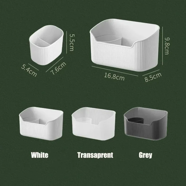 Matte Cosmetic Organizer Bathroom Bedroom Desktop Storage Box for Make Up Lipstick Perfume Skincare Cosmetic Tray Case Box 6