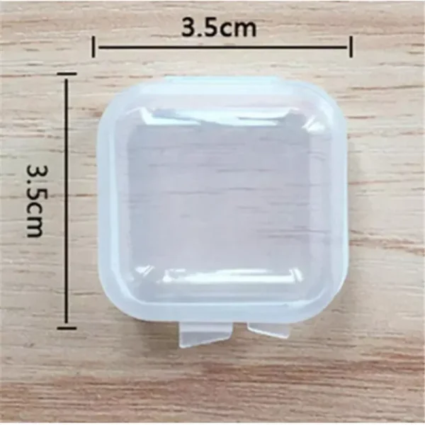 10PCS Mini Transparent Plastic Box Container Separate Storage Box Jewelry Earplugs Medicine Storage Box Small Gift Box 5