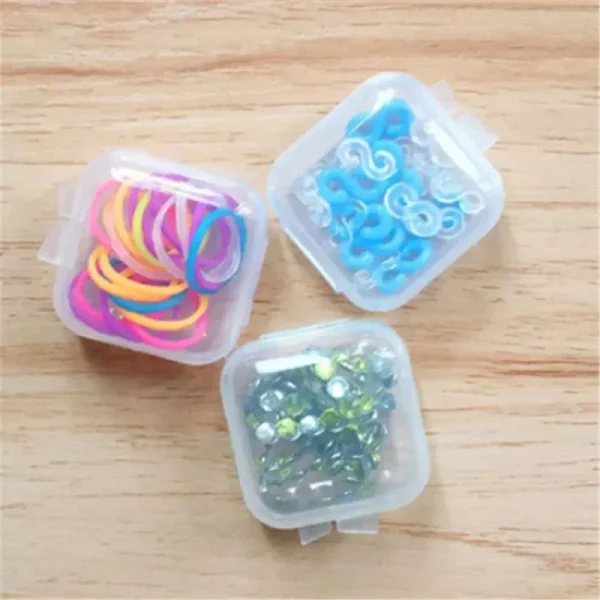 10PCS Mini Transparent Plastic Box Container Separate Storage Box Jewelry Earplugs Medicine Storage Box Small Gift Box 6