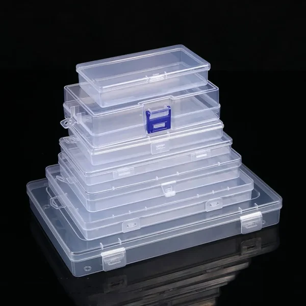 Rectangular Translucent Box Plastic Storage Box Strong Storage Box Packing Boxes Waterproof Multifunctional Storage Case 1