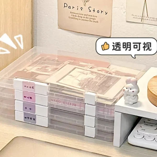 A4 File Storage Box, Portable Folder, Student Materials, Test Paper Classification, Organization, Stationery And File Box 1