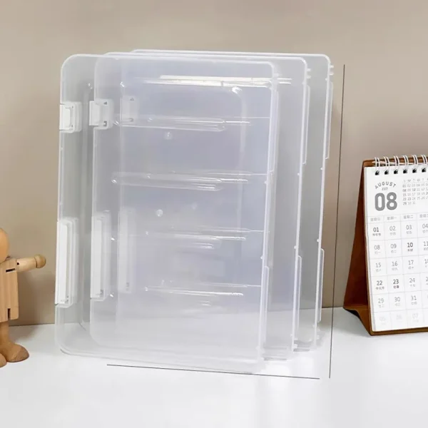A4 File Storage Box, Portable Folder, Student Materials, Test Paper Classification, Organization, Stationery And File Box 2