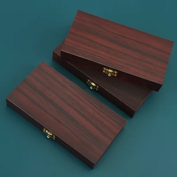 1pc Medium-density Fiberboard Vintage Jewelry Box, Beaded Storage Box, Desktop Finishing Storage Box, Retro Box 2