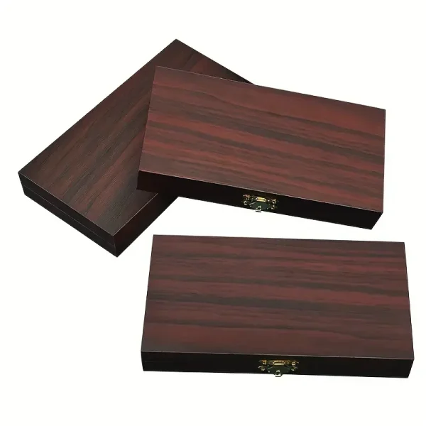 1pc Medium-density Fiberboard Vintage Jewelry Box, Beaded Storage Box, Desktop Finishing Storage Box, Retro Box 5