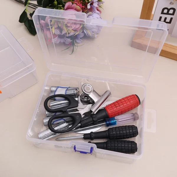 Portable Storage Box Plastic Case Large Container Dustproof Electronic Parts Screw Tool Beads Organizer Screw Compartment Boxes 3