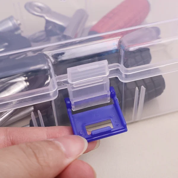 Portable Storage Box Plastic Case Large Container Dustproof Electronic Parts Screw Tool Beads Organizer Screw Compartment Boxes 4