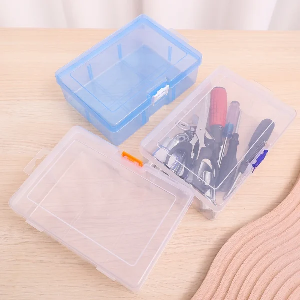 Portable Storage Box Plastic Case Large Container Dustproof Electronic Parts Screw Tool Beads Organizer Screw Compartment Boxes 5