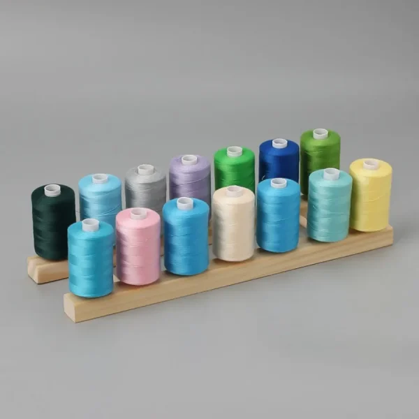 Wooden Sewing Thread Storage Box Spool Yarn Holder Home Embroidery Folding Frame Multiple Size Sewing Rack Organizer 3