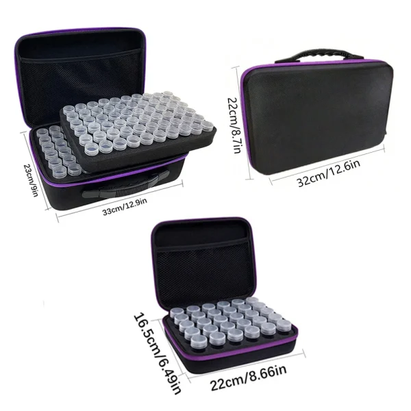 New DIY Diamond Painting Tool Storage Container Storage Box Beads Nail Art Jewelry Rhinestone Mosaic Storage Bags 2
