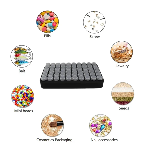 New DIY Diamond Painting Tool Storage Container Storage Box Beads Nail Art Jewelry Rhinestone Mosaic Storage Bags 6