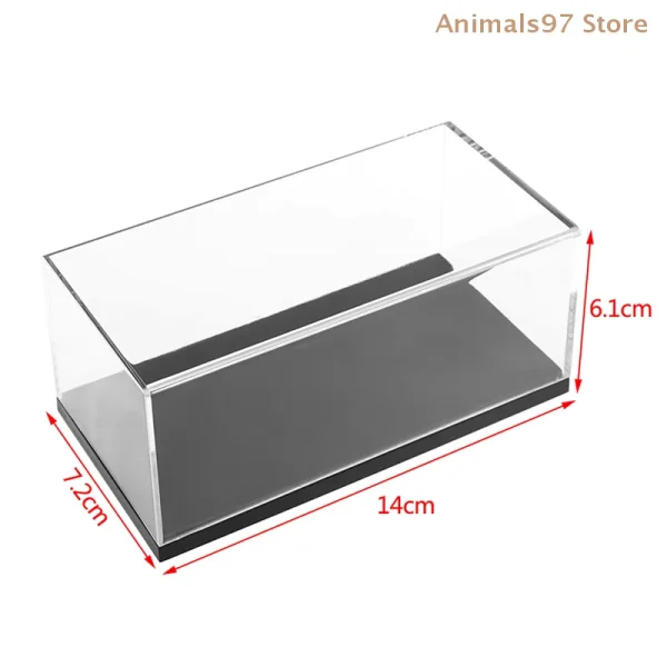 Transparent Acrylic Hard Cover Case Display Box For Car Model Figure Collectible Miniature Home Storage Display Box 5
