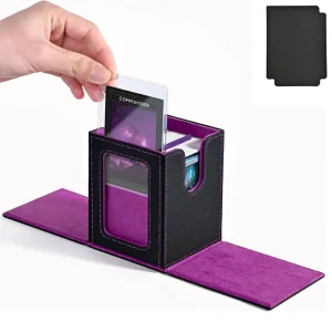 New window 100+ card box card storage box high-grade PU leather container game card holder collection card 1