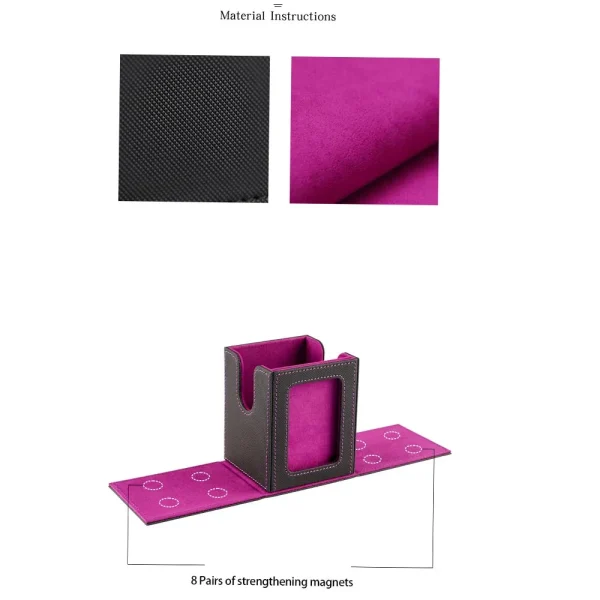New window 100+ card box card storage box high-grade PU leather container game card holder collection card 5
