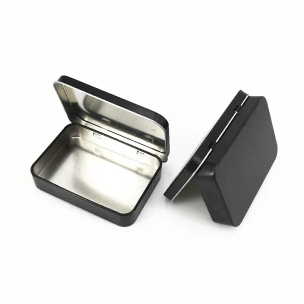 1pcs Metal Tin Silver Black Flip Storage Box Tool Box Money Coin Candy Key Business Card Storage Box 4