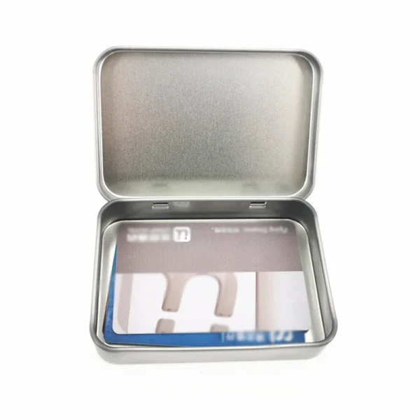 1pcs Metal Tin Silver Black Flip Storage Box Tool Box Money Coin Candy Key Business Card Storage Box 5