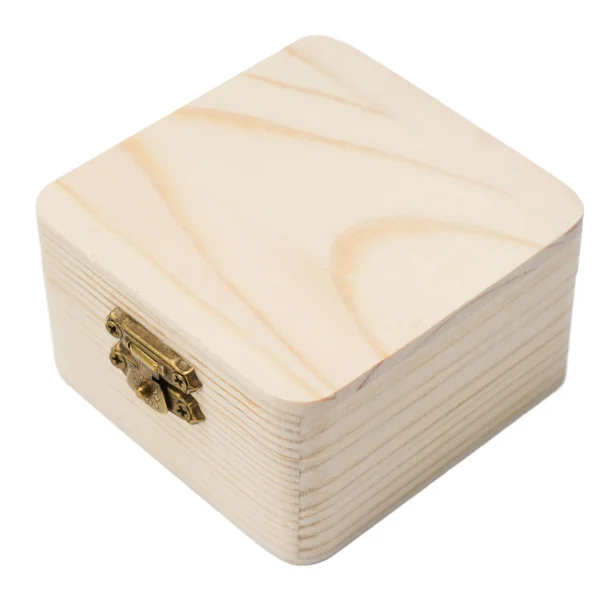 8x8x4.5cm Plain Natural Wooden Packing Box Storage Box Gift Box Wooden Storage Box Home Sundries Storage Box 1