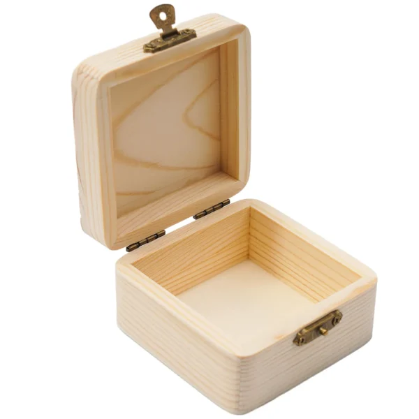 8x8x4.5cm Plain Natural Wooden Packing Box Storage Box Gift Box Wooden Storage Box Home Sundries Storage Box 4