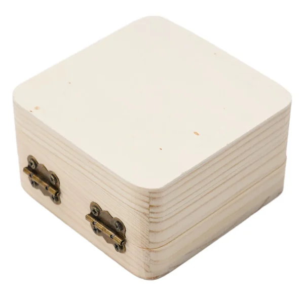 8x8x4.5cm Plain Natural Wooden Packing Box Storage Box Gift Box Wooden Storage Box Home Sundries Storage Box 5