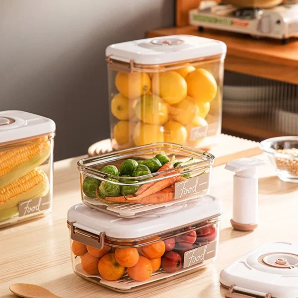 Vacuum Food Storage Box Food Storage Container Large Capacity Sealed Food Storage Box Multifunction for Meat Fruits Vegetables 3
