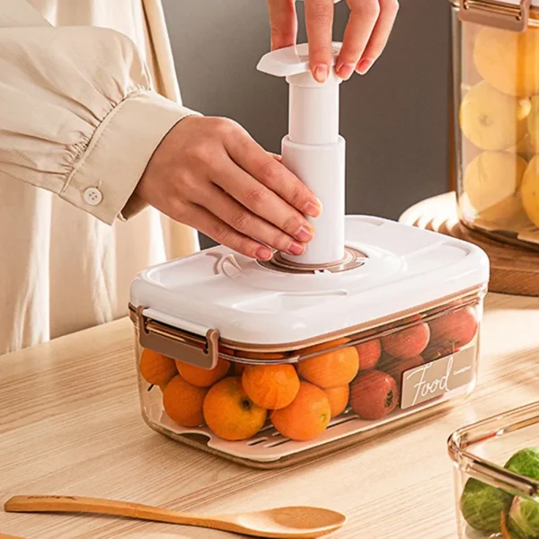 Vacuum Food Storage Box Food Storage Container Large Capacity Sealed Food Storage Box Multifunction for Meat Fruits Vegetables 4