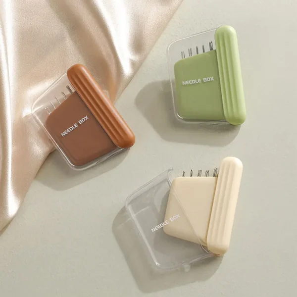 1Pcs Magnetic Suction Hand Sewing Needle Storage Box, with 10 Needles, Sewing Needle Set, Portable Sewing Tool 1