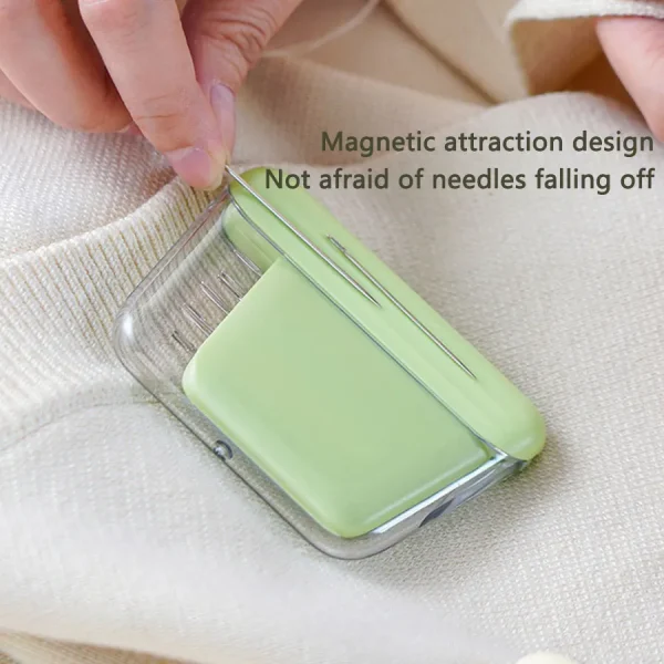 1Pcs Magnetic Suction Hand Sewing Needle Storage Box, with 10 Needles, Sewing Needle Set, Portable Sewing Tool 6