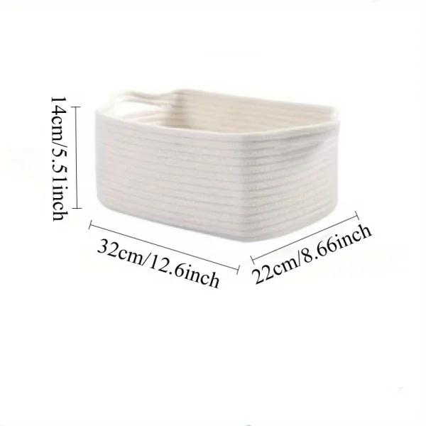 Storage Basket Set of 3  Rectangle Storage Bins  Versatile Toy Storage Organizer Friendly Home Decor Basket 3