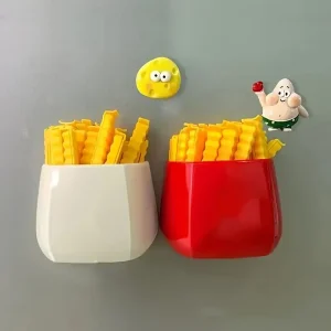 Creative French Fries Sealing Clip Magnetic Refrigerator Sticker Storage Box Food Moisture-Proof Sealing Clip Storage Box 1