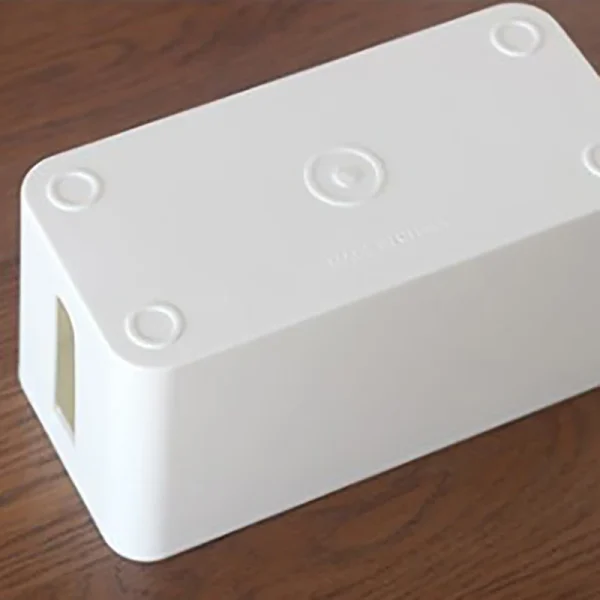 Cable Storage Box Power Strip Case Wooden Power Line Wire Management Organizer Anti-Dust Charger Socket Network Line Storage Bin 5