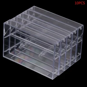 10Pcs Recording Blank Cassette Case Audio Storage Box Transparent Dustproof Box 1