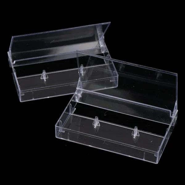 10Pcs Recording Blank Cassette Case Audio Storage Box Transparent Dustproof Box 3