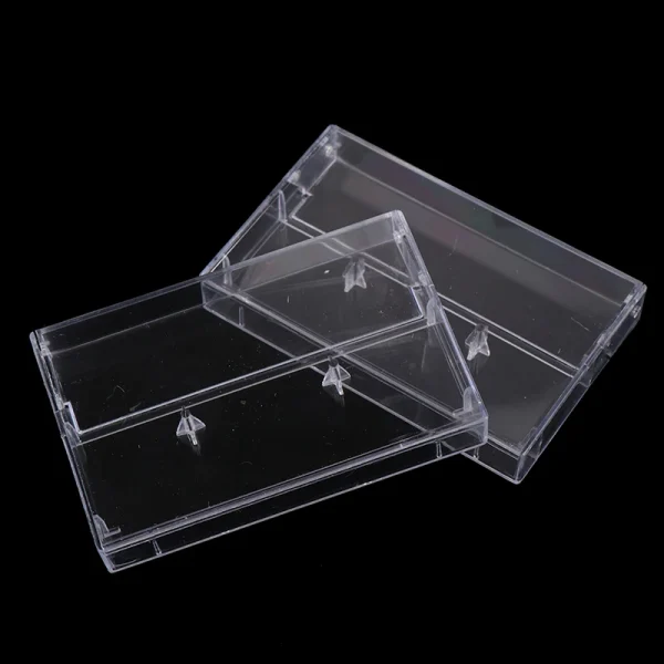 10Pcs Recording Blank Cassette Case Audio Storage Box Transparent Dustproof Box 4