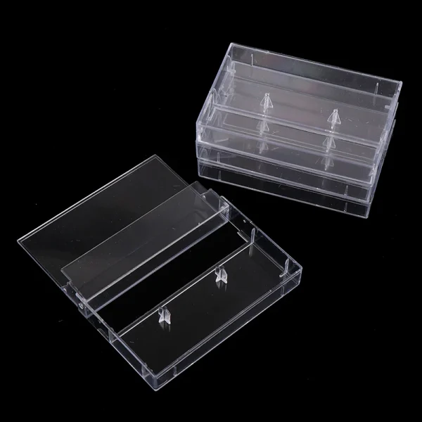 10Pcs Recording Blank Cassette Case Audio Storage Box Transparent Dustproof Box 5