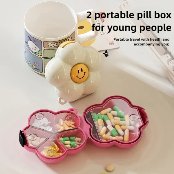 Flower Storage Box Pendant Portable and Compact Medicine Box Multifunctional Packaging Box Medicine Organizer 1