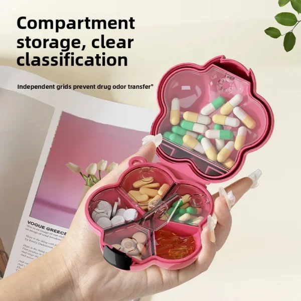 Flower Storage Box Pendant Portable and Compact Medicine Box Multifunctional Packaging Box Medicine Organizer 4