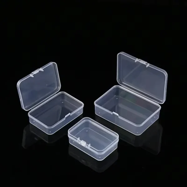 Mini Plastic Rectangular Storage Box Translucent Packing Box Dustproof Durable Strong Jewelry Storage Case Container 3
