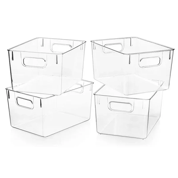 New Transparent PET books, snacks, fruits and vegetables, refrigerator storage, organization, storage, kitchen fresh-keeping box 1