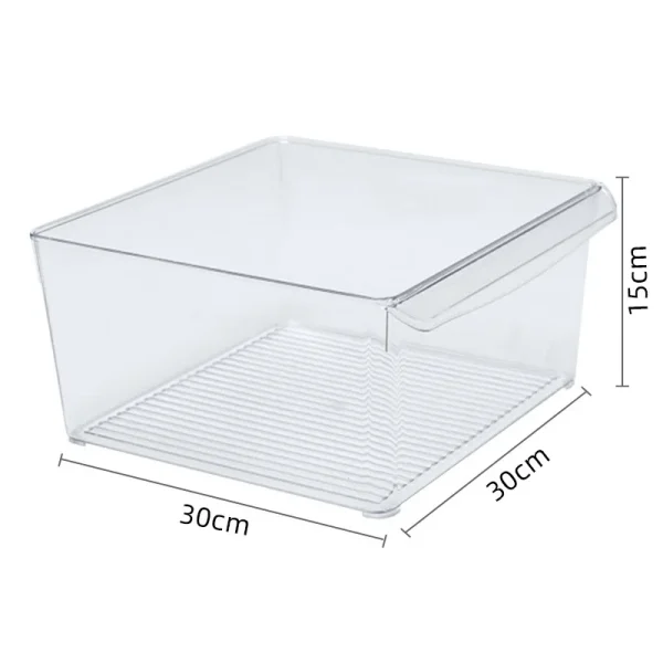 New Transparent PET books, snacks, fruits and vegetables, refrigerator storage, organization, storage, kitchen fresh-keeping box 4