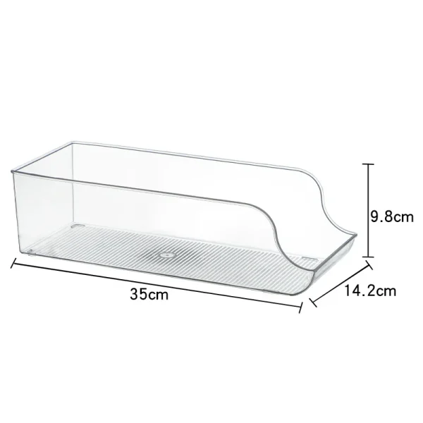New Transparent PET books, snacks, fruits and vegetables, refrigerator storage, organization, storage, kitchen fresh-keeping box 6