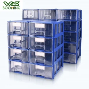 WBBOOMING Plastic Small Parts Storage Boxes Rectangle Storage Box Parts Storage Box Container Office Staff Storage Boxes 1