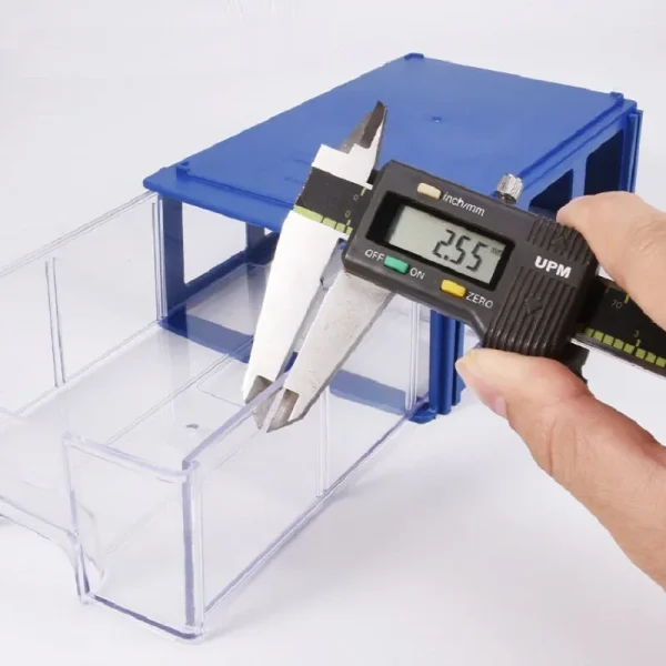 WBBOOMING Plastic Small Parts Storage Boxes Rectangle Storage Box Parts Storage Box Container Office Staff Storage Boxes 5