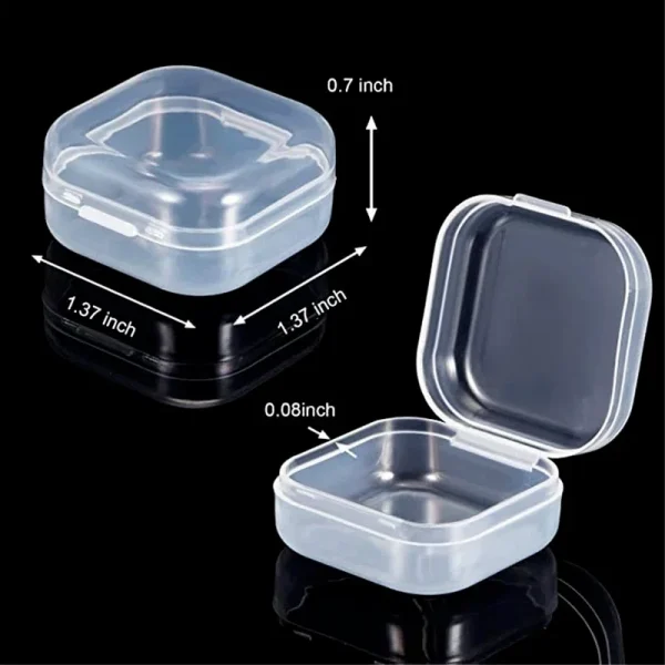 Mini Plastic Storage Containers Box Portable Pill Medicine Holder Storage Organizer Jewelry Packaging for Earrings Rings 3