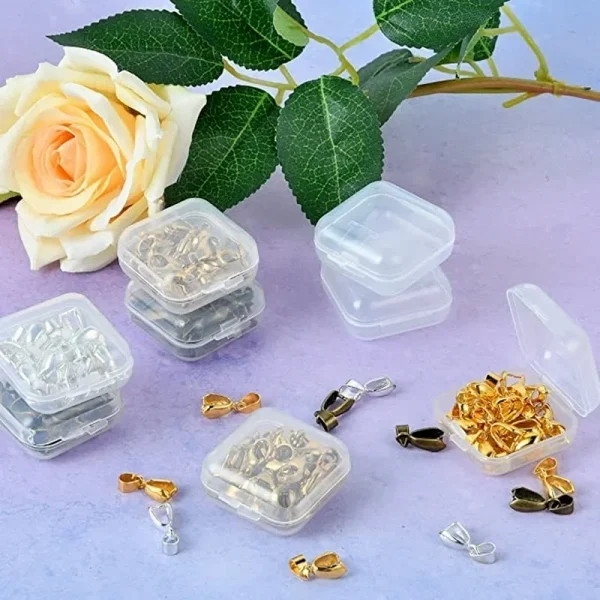 Mini Plastic Storage Containers Box Portable Pill Medicine Holder Storage Organizer Jewelry Packaging for Earrings Rings 4