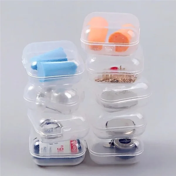 Mini Plastic Storage Containers Box Portable Pill Medicine Holder Storage Organizer Jewelry Packaging for Earrings Rings 5