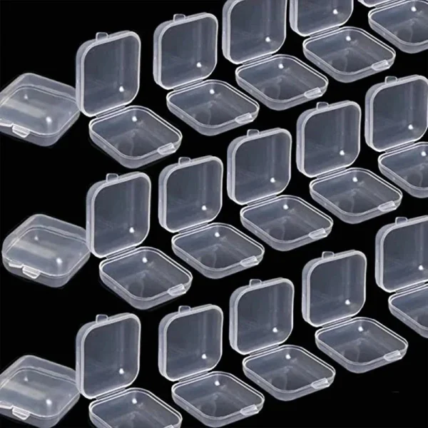 Mini Plastic Storage Containers Box Portable Pill Medicine Holder Storage Organizer Jewelry Packaging for Earrings Rings 6