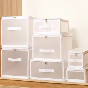 Folding Large Capacity Clothes Storage Bag Quilt Blanket Wardrobe Organizer Waterproof Dust Pouch Household Bedroom Accessories 1
