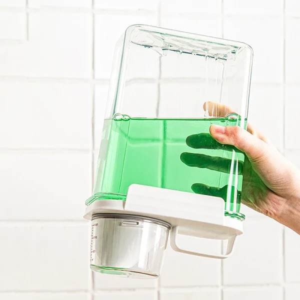 Airtight Laundry Detergent Powder Storage Box Clear Washing Powder Container with Lid and Handle Multipurpose Plastic Cereal Jar 3